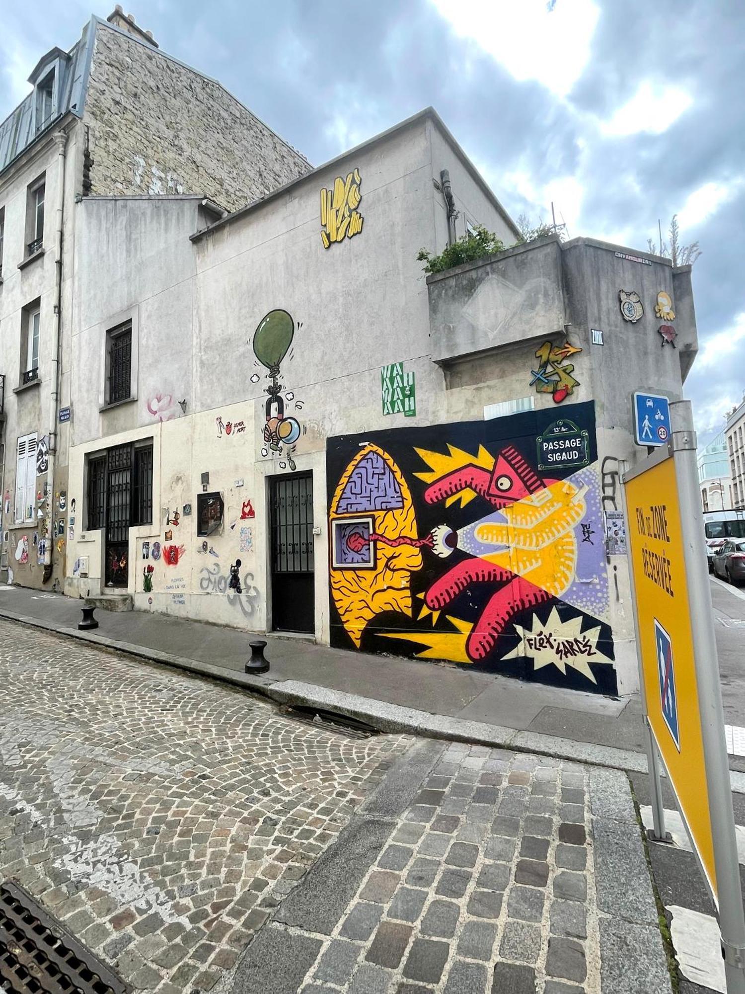 Studio Paris 13 Quartier Butte-Aux-Cailles Exterior foto